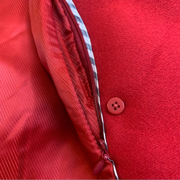 Banana Republic Wool Peacoat Red Wool Size Large - Picture 5 of 14